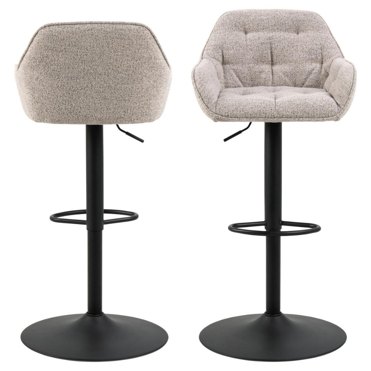 Toulon Barstol Trumpetbas Monza tyg Beige