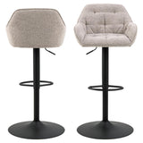 Toulon Barstol Trumpetbas Monza tyg Beige