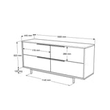 Vientiane Console (160 x 74,3 x 44,5 cm) Valnöt Konsol