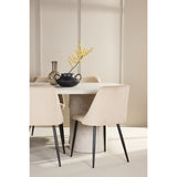 Narvik, Night Oval matgrupp Beige, Svart, Beige, 200 x 100