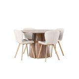 Lanzo, Lilja Rund matgrupp Beige, Natur, Natur, ⌀120