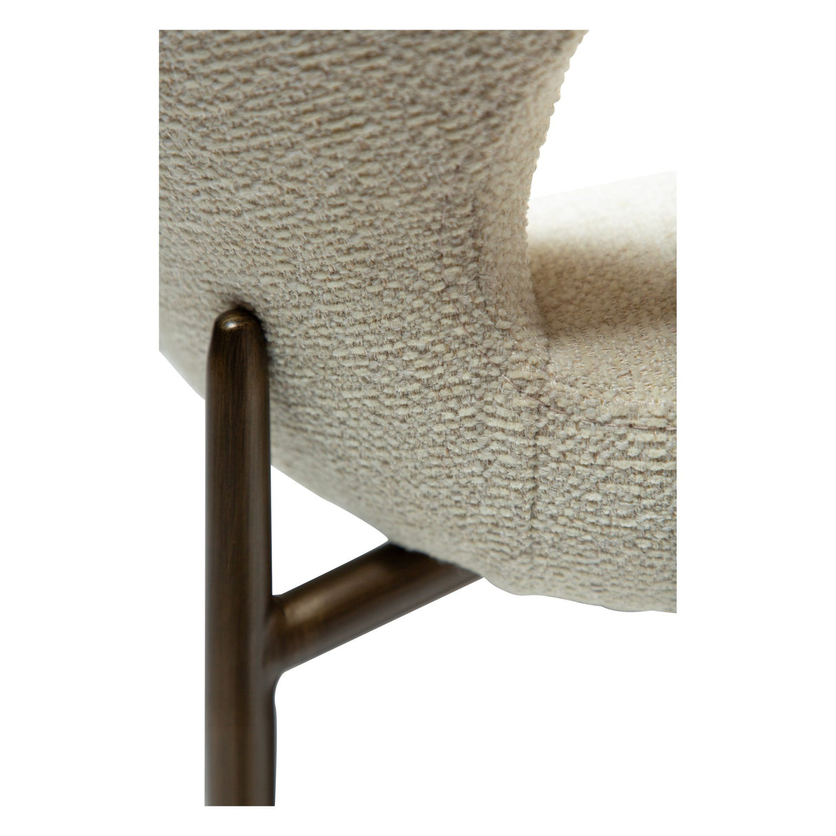 Glory Stol Bone White, Antique Brass