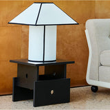 Wood Box 40 × 40 × 35 cm Soffbord oljad ek