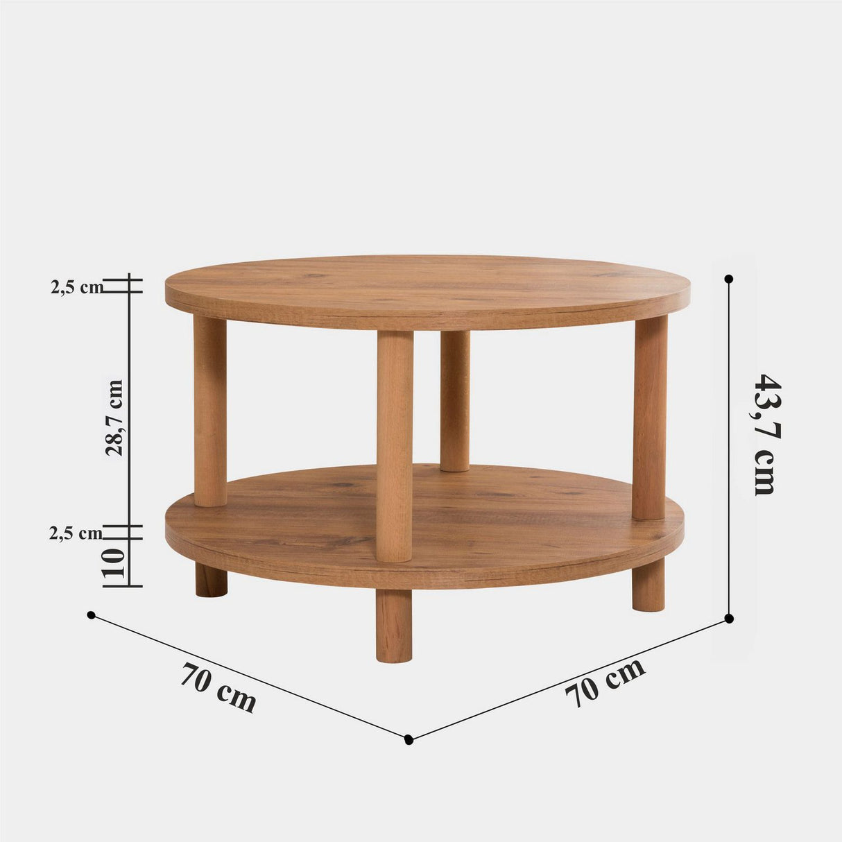 Surabaya (75 x 16 cm) Soffbord Atlantic Pine