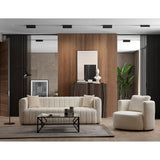 Vilnius 3 (225 x 90 x 75 cm) Creme 3-sitssoffa