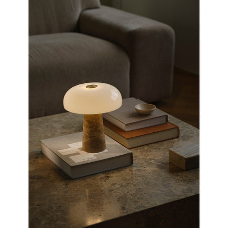 Glossy Bordslampa Beige