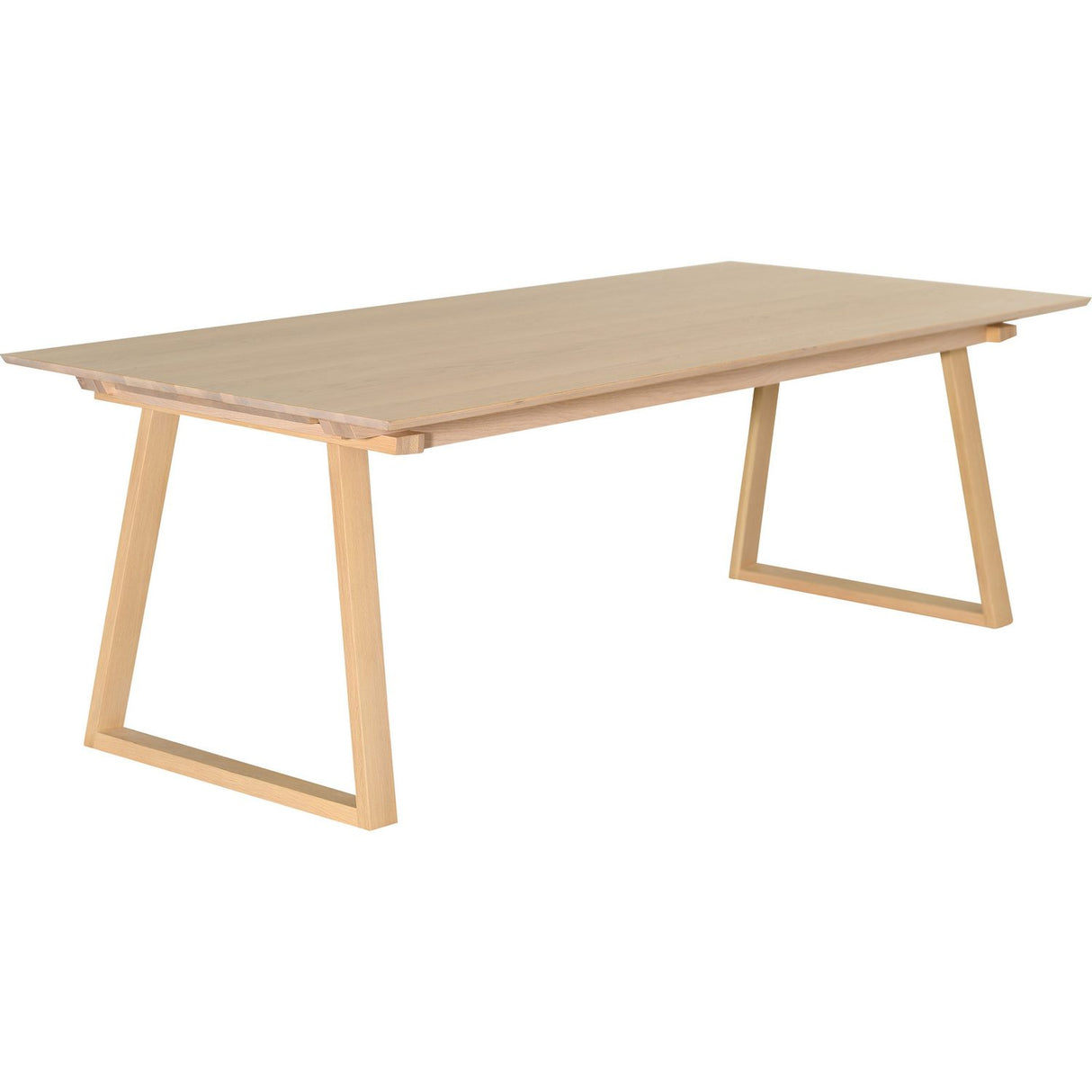 Tanum 220+50+50 cm Matbord Vitpigmenterad Ek