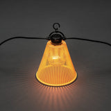 Startset E27 10 amber LED dekoration Dimmer Ljusslinga Ute Gul