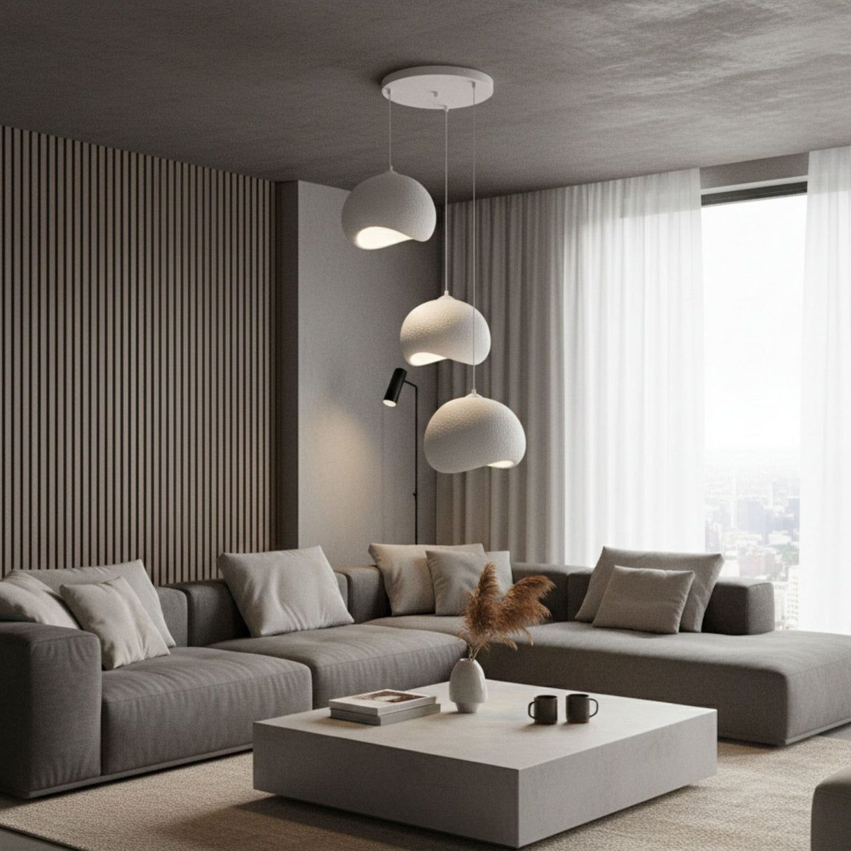 Sana'a 3-set (34 x 29 x 23 cm) Vit Ljuskrona