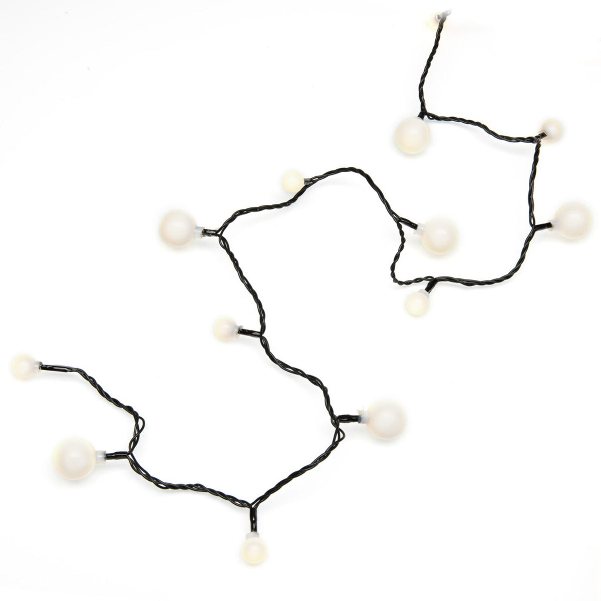 80 Cherry LED svart kabel 24V/IP44 Ljusslinga Ute Varmvit