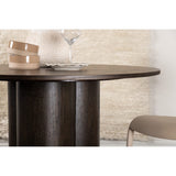 Olivia Runt matbord Mocca, MDF, ⌀110