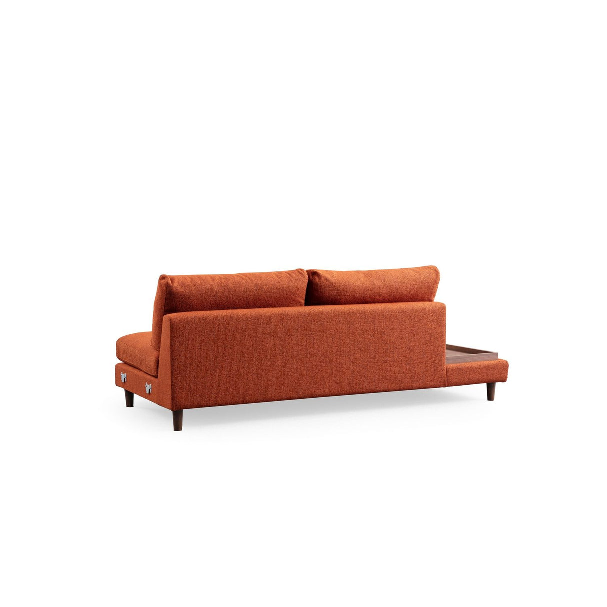 Auckland med puff (314-275 x 95 x 76 cm) Orange Hörnsoffa