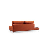 Auckland med puff (314-275 x 95 x 76 cm) Orange Hörnsoffa