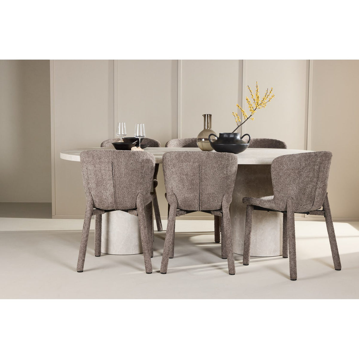 Narvik, Astoria Oval matgrupp Brun, Beige, 200 x 100