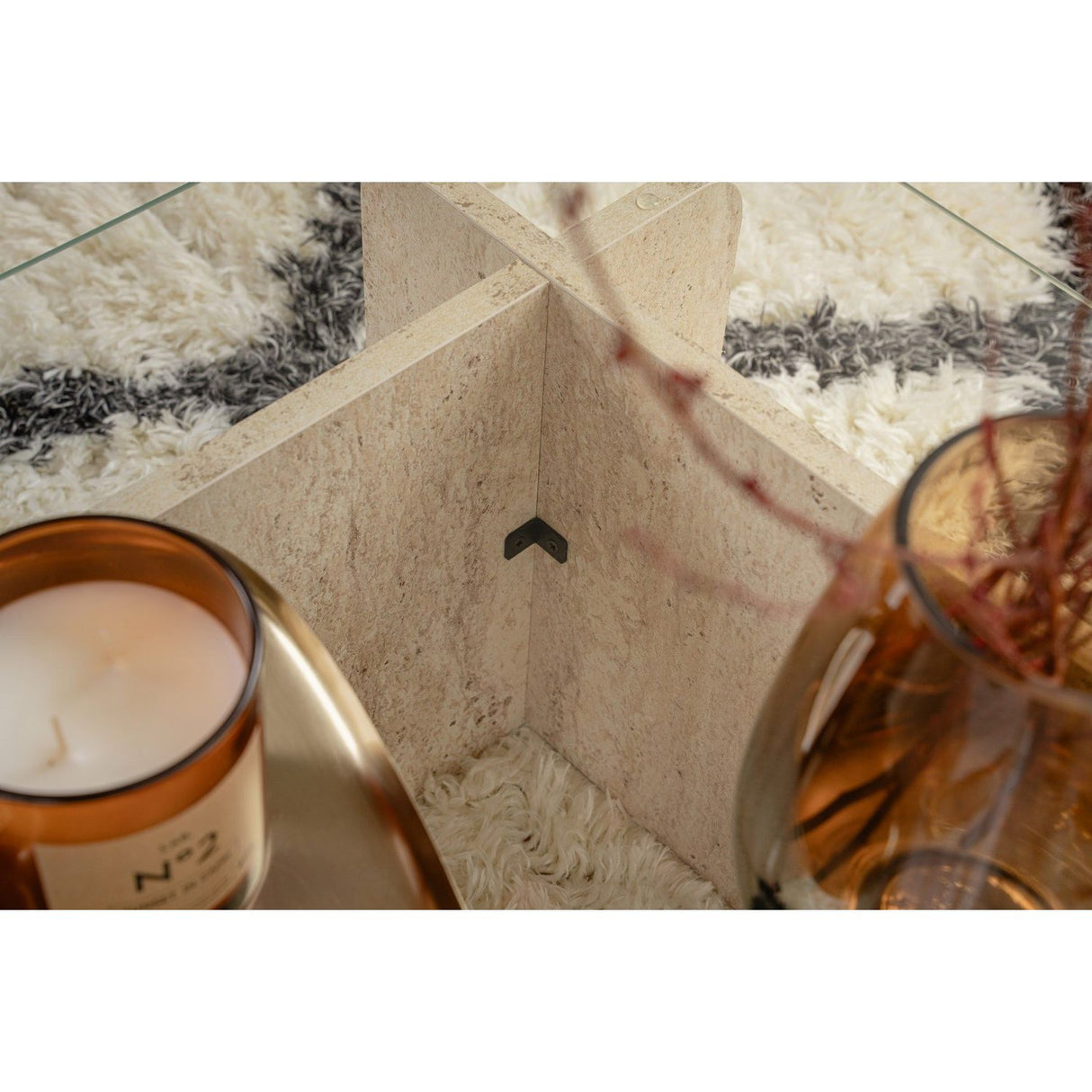 Emad Soffbord Travertine