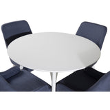 Plaza, Plaza Rund matgrupp Blå, vit, Vit, ⌀100