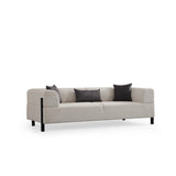 Doha 3-sits (225 x 93 x 75 cm) 3-sitssoffa Vit