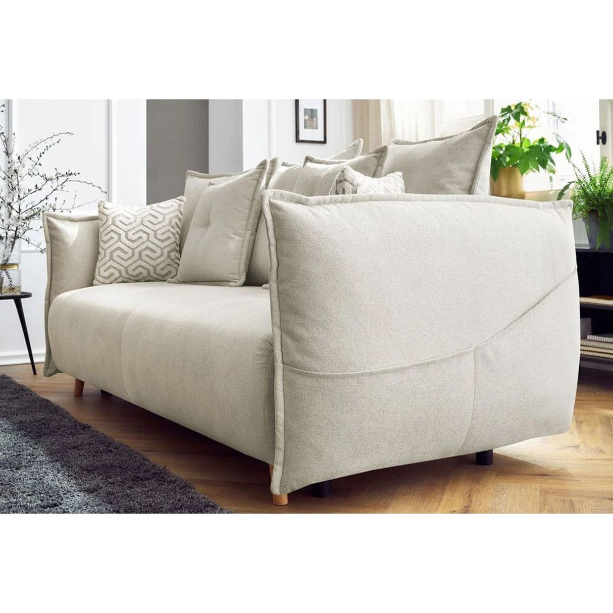 Eros 3-sits bäddsoffa Kräm