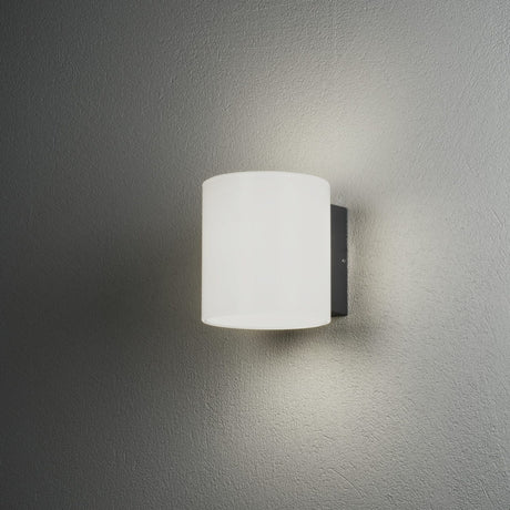 Foggia HP-LED 10W Mörkgrå/Opal Vägglampa Ute