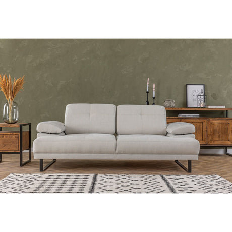 Kingston (199 x 99 x 83 cm) 2-sits bäddsoffa Vit
