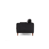 Rom (215 x 90 x 70 cm) 3-sitssoffa Svart ek