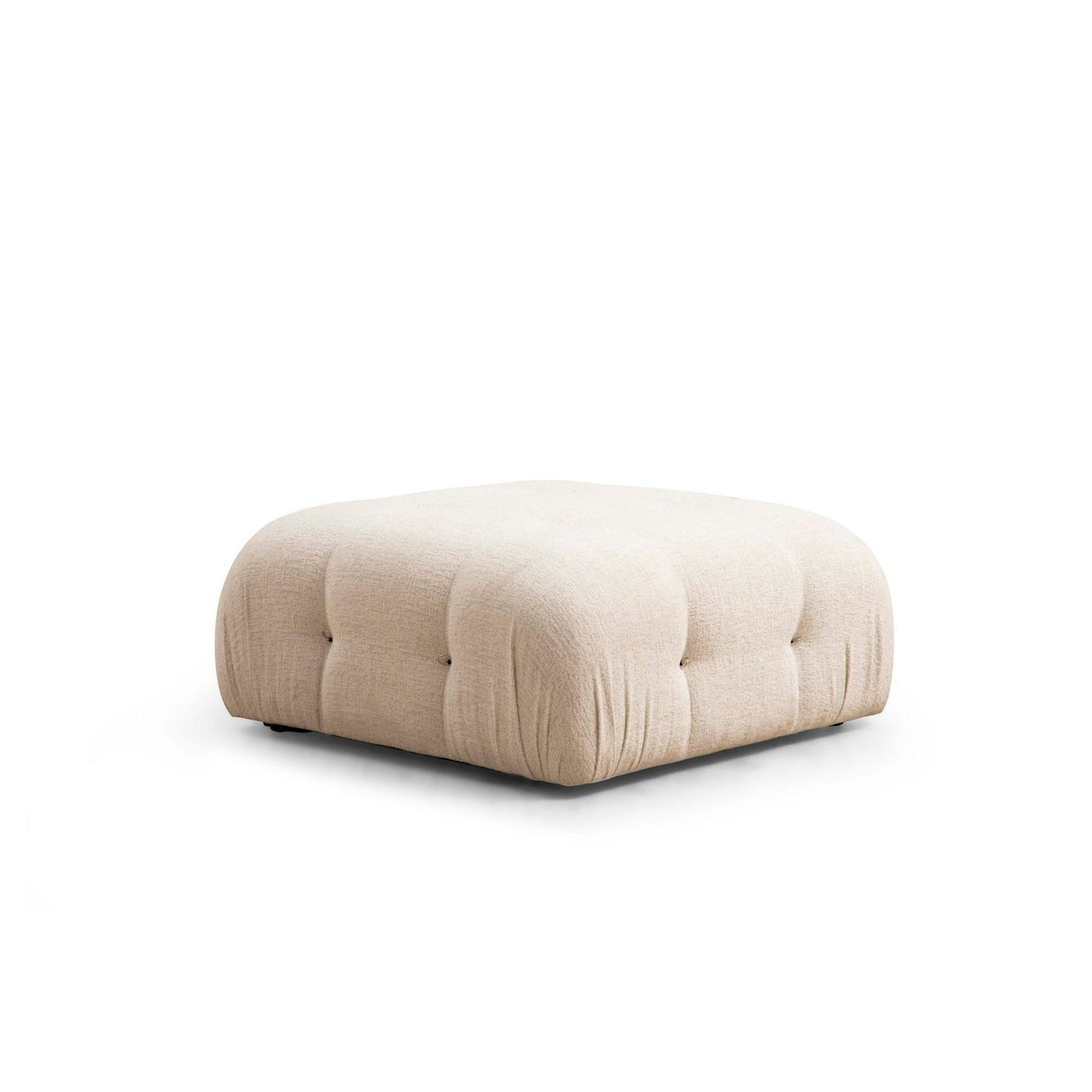 Vienna Beige L1-O1-1R-PUF (288 x 95 x 75 cm) Hörnsoffa Creme