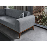 Astana 3-sits (222 x 90 x 80 cm) 3-sits bäddsoffa Ljusgrå