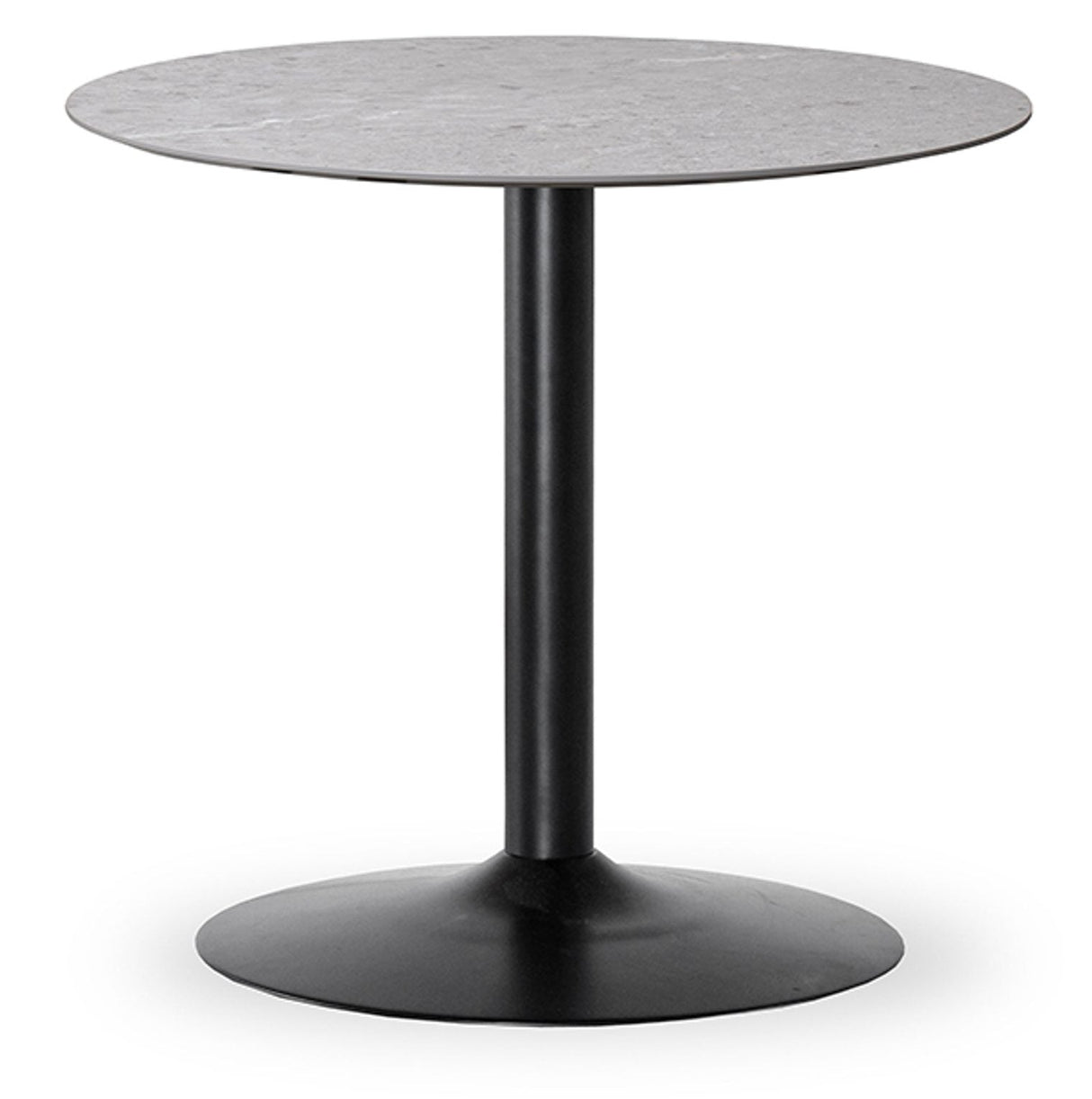 Miles Matbord  Ø 80 cm Runt Sandstenslaminat, Trumpfot