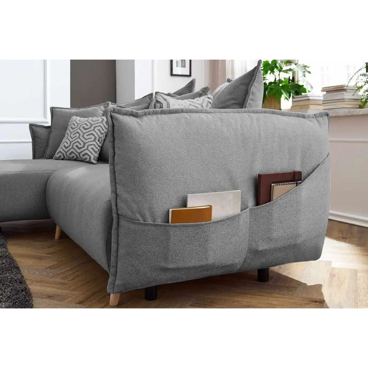 Eros Hörnbäddsoffa Grå