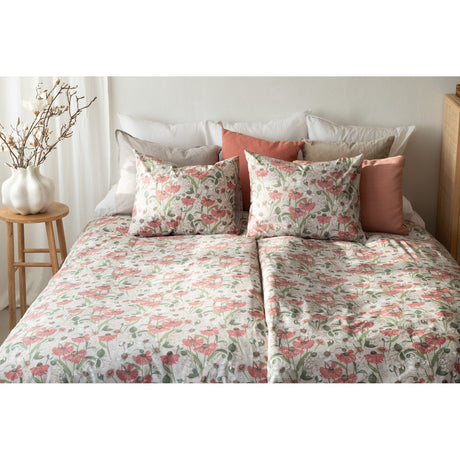 2-Dels Set Fleur Påslakanset Enkelsäng Rosa