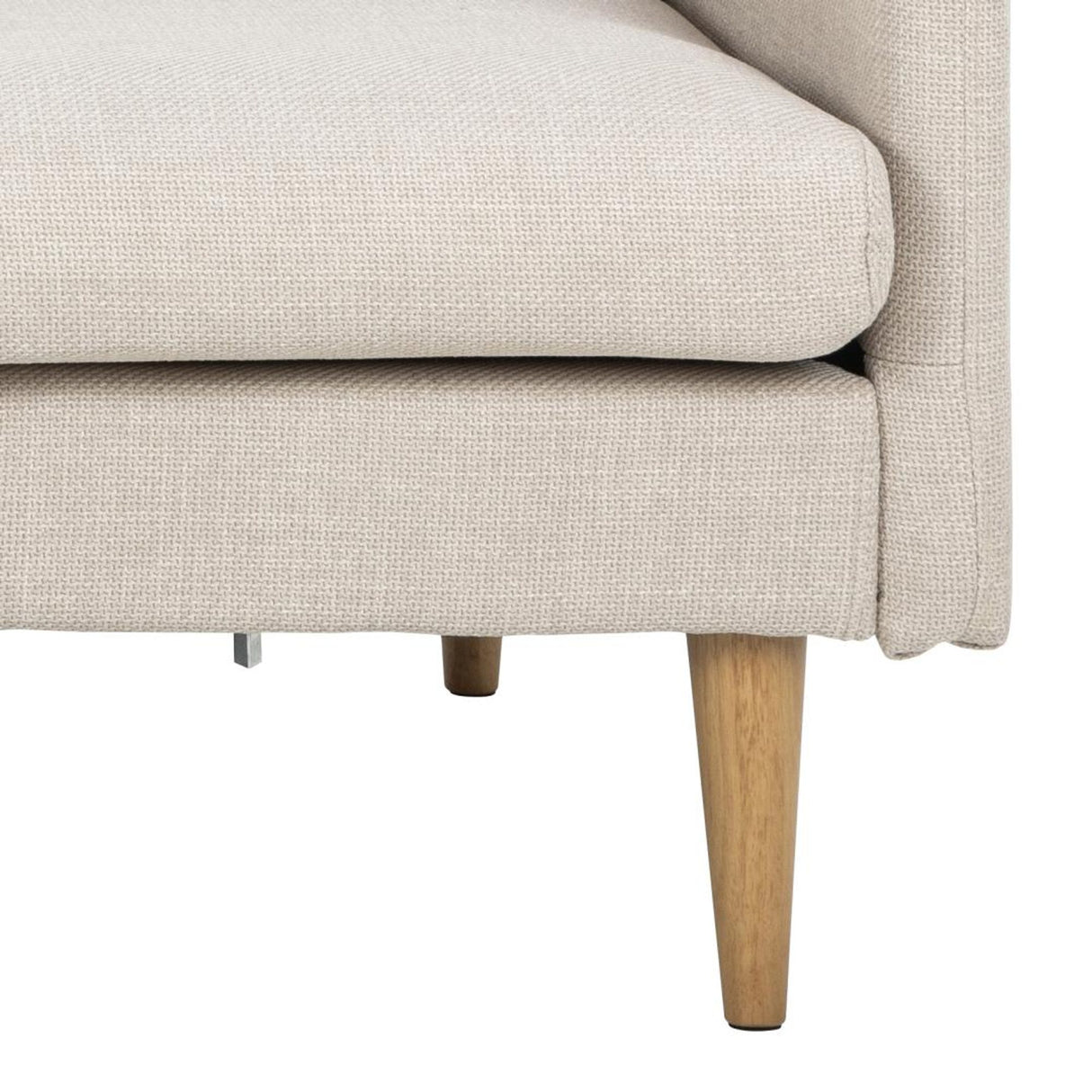 Milly 2-sits med schäslong Basel tyg Beige 24