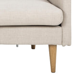 Milly 2-sits med schäslong Basel tyg Beige 24