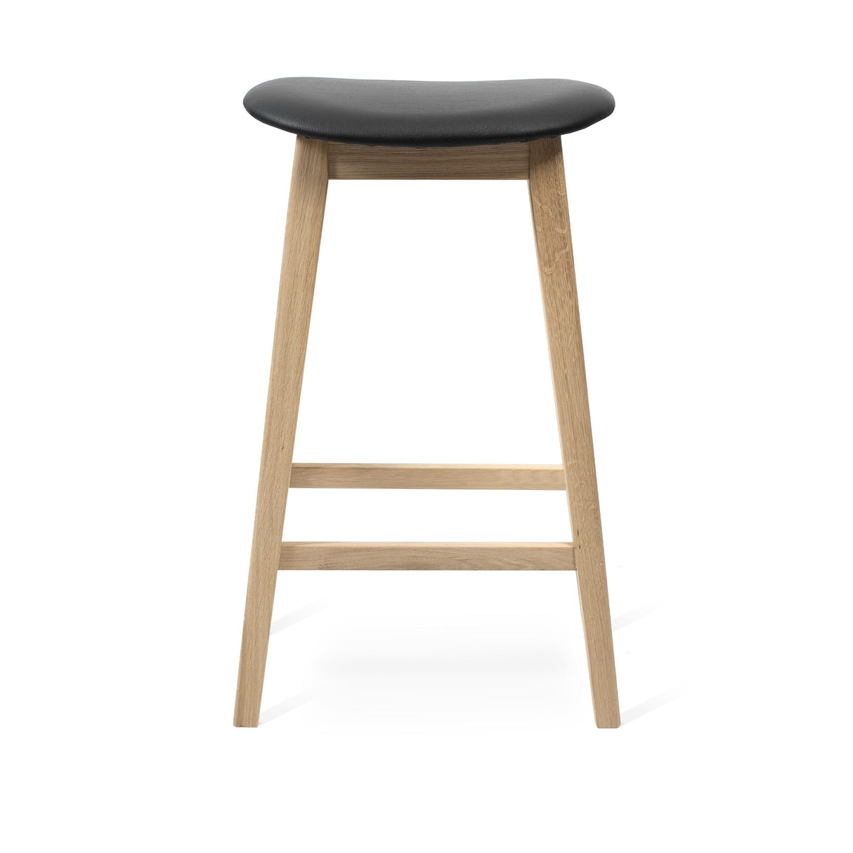 Kyoto Barpall Vitoljad Ek, Svart läder