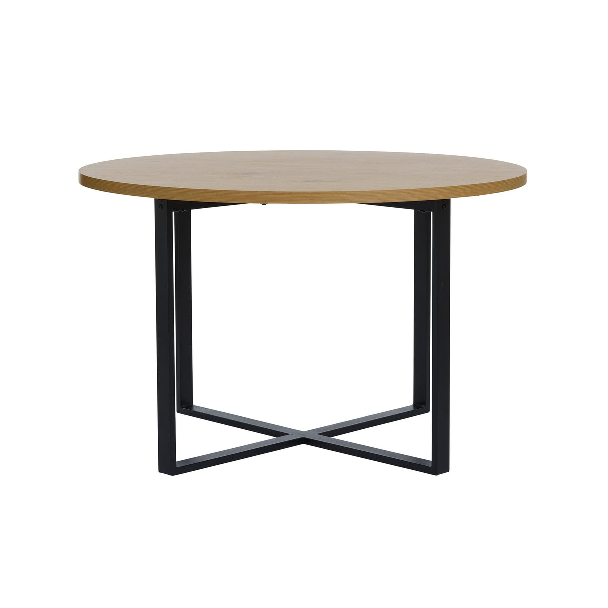 Minimal Matbord Rund 120 cm Naturlig Ek