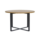 Minimal Matbord Rund 120 cm Naturlig Ek