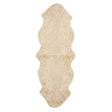 Curly Dubbel Fårskinn Fäll Beige Moonlight