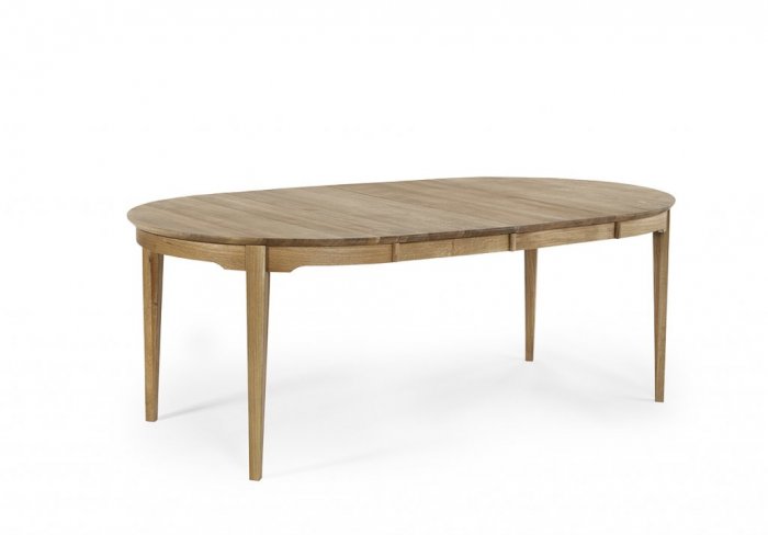 HOVDALA Matbord Ø 115cm Inkl. Två Ilägg Ek