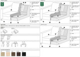 Impulse 4-sits Soffa Lux Caleido Natur