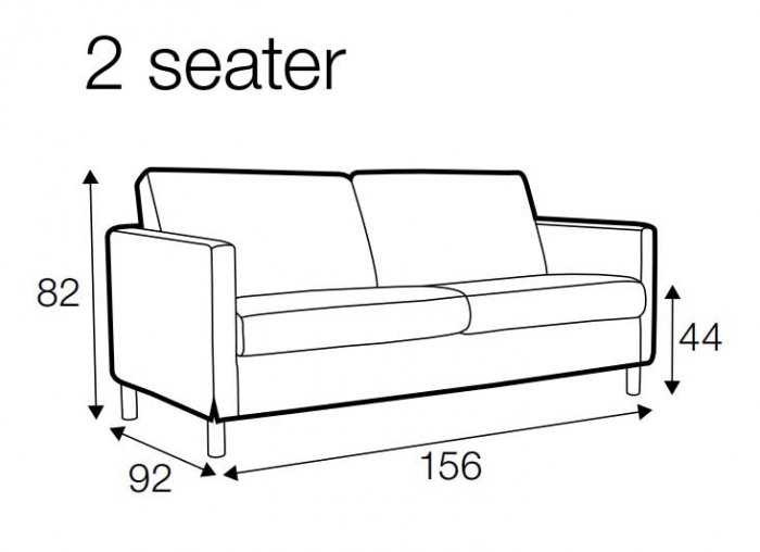 Impulse 2-sits Soffa Läder