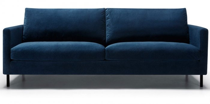 Impulse 3-sits Soffa Lux Classic Velvet D. Blue