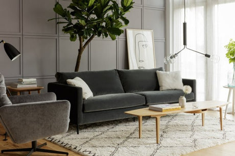 Impulse 3-sits Soffa Lux Classic Velvet Grey