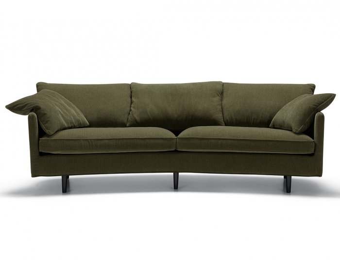 Julia 3-sits XL Svängd Soffa Moss Dark Green