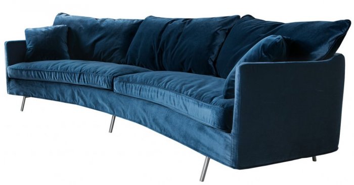 Julia 4-sits Svängd Soffa Big Cushions