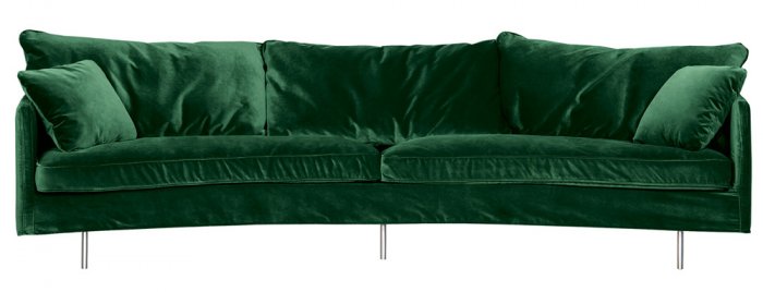 Julia 4-sits Svängd Soffa Big Cushions