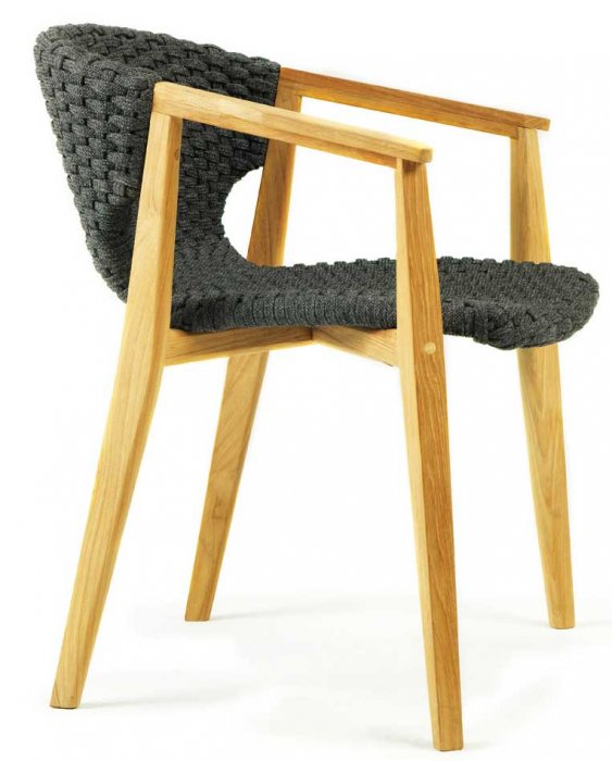 Knit Karmstol Teak