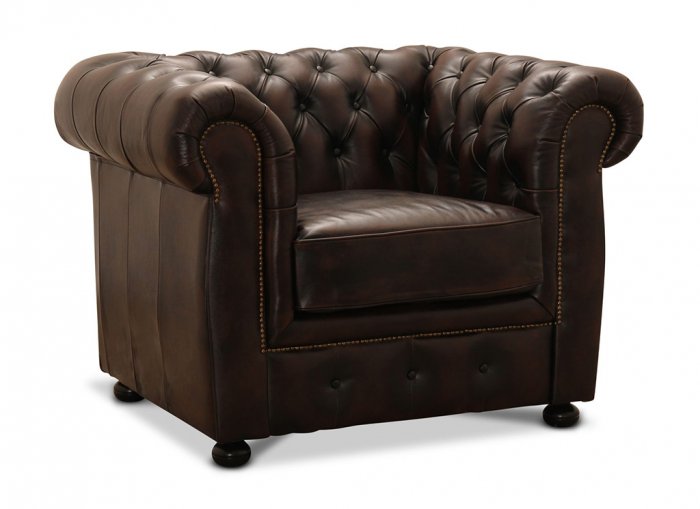Liverpool Chesterfield Fåtölj Brun