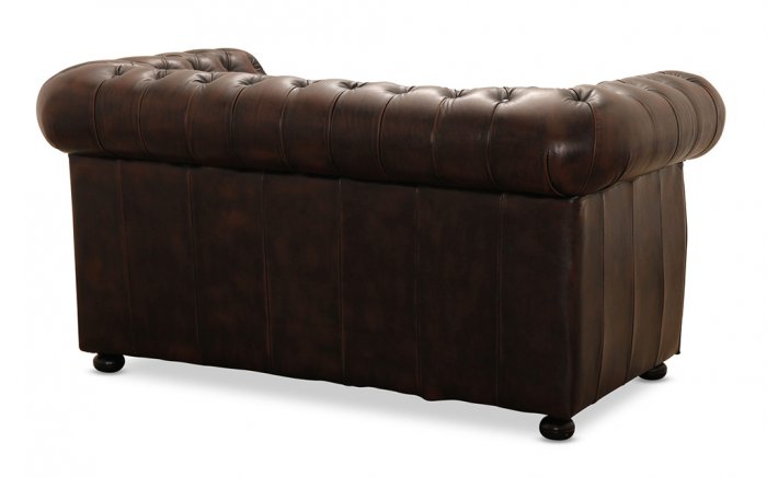 Liverpool Chesterfield soffa 2-sits Brun