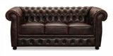 Liverpool Chesterfield soffa 3-sits Oxblod