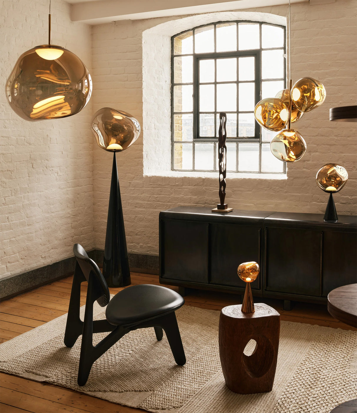 Melt Taklampa Medium Bronze