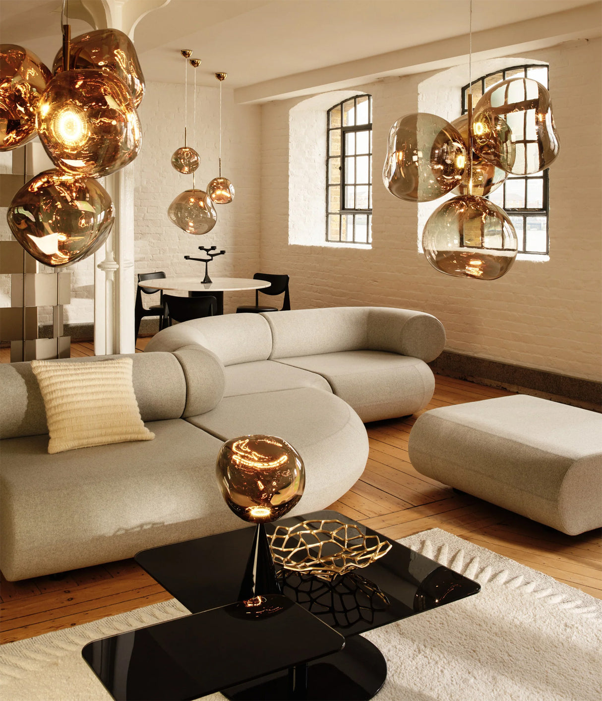 Melt Taklampa Medium Bronze